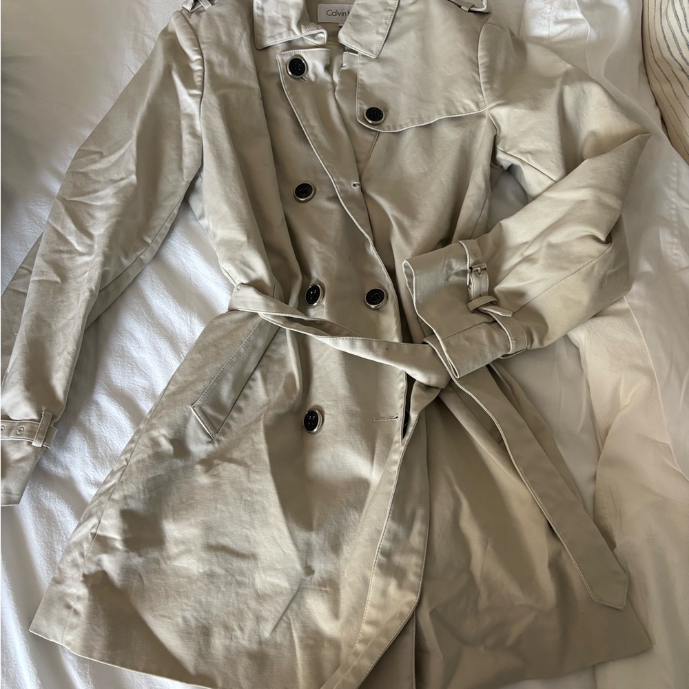 Calvin Klein Women's Tan Trench Coat